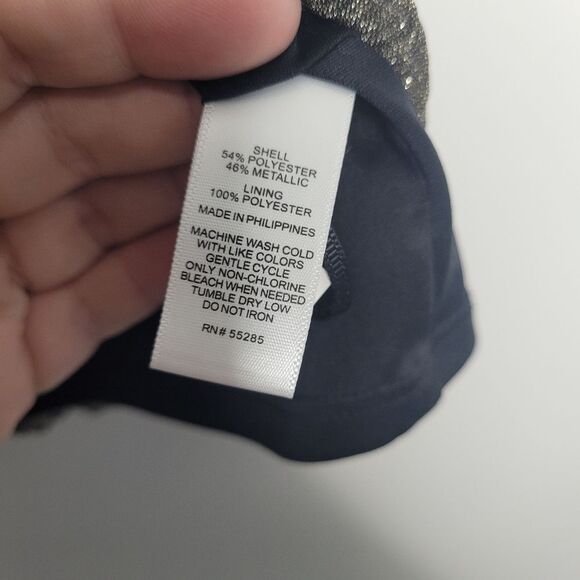 Express gold shimmer metallic disco going out party low back top size small - Picture 4 of 6